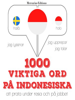 cover image of 1000 viktiga ord på indonesiska